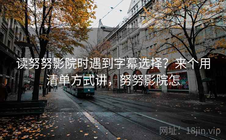 读努努影院时遇到字幕选择？来个用清单方式讲，努努影院怎