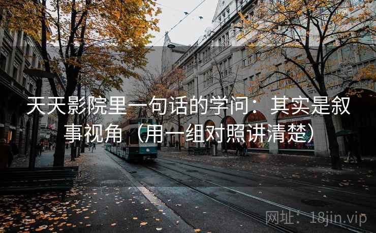 天天影院里一句话的学问:其实是叙事视角(用一组对照讲清楚) 天天影院里一句话的学问:其实是叙事视角(用一组对照讲清楚)